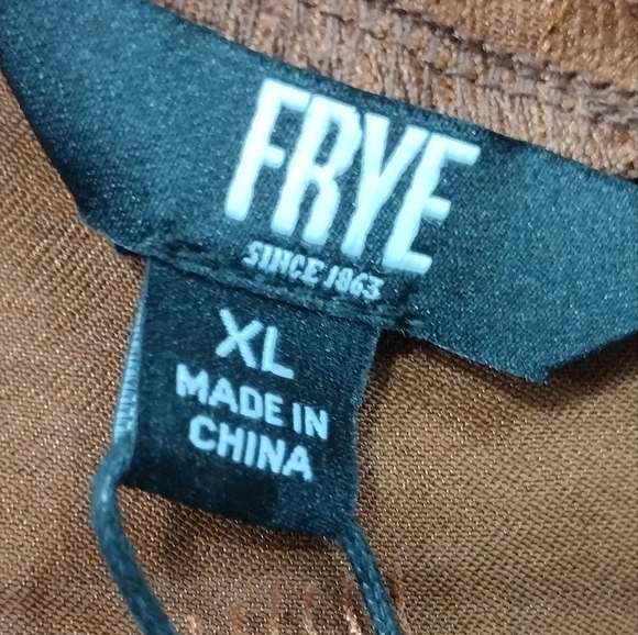 NWT Frye Eli Lace-Trim Racerback Tank Womens XL Brown Out Romantic Feminine - Picture 10 of 11